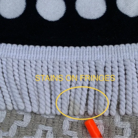 Loft by Lofton Round Beach Towel 65” Picnic Blanket Souk Print 100% Cotton - Picture 6 of 6